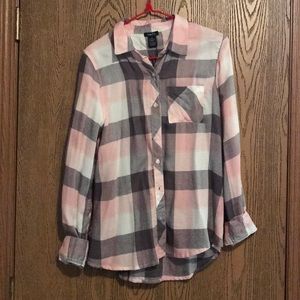 Plaid button down